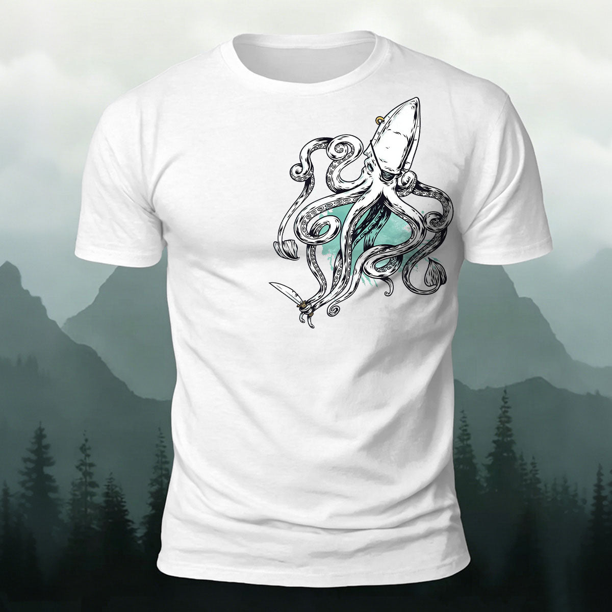 Retro Squid Outdoor Soft Breathable T-Shirt
