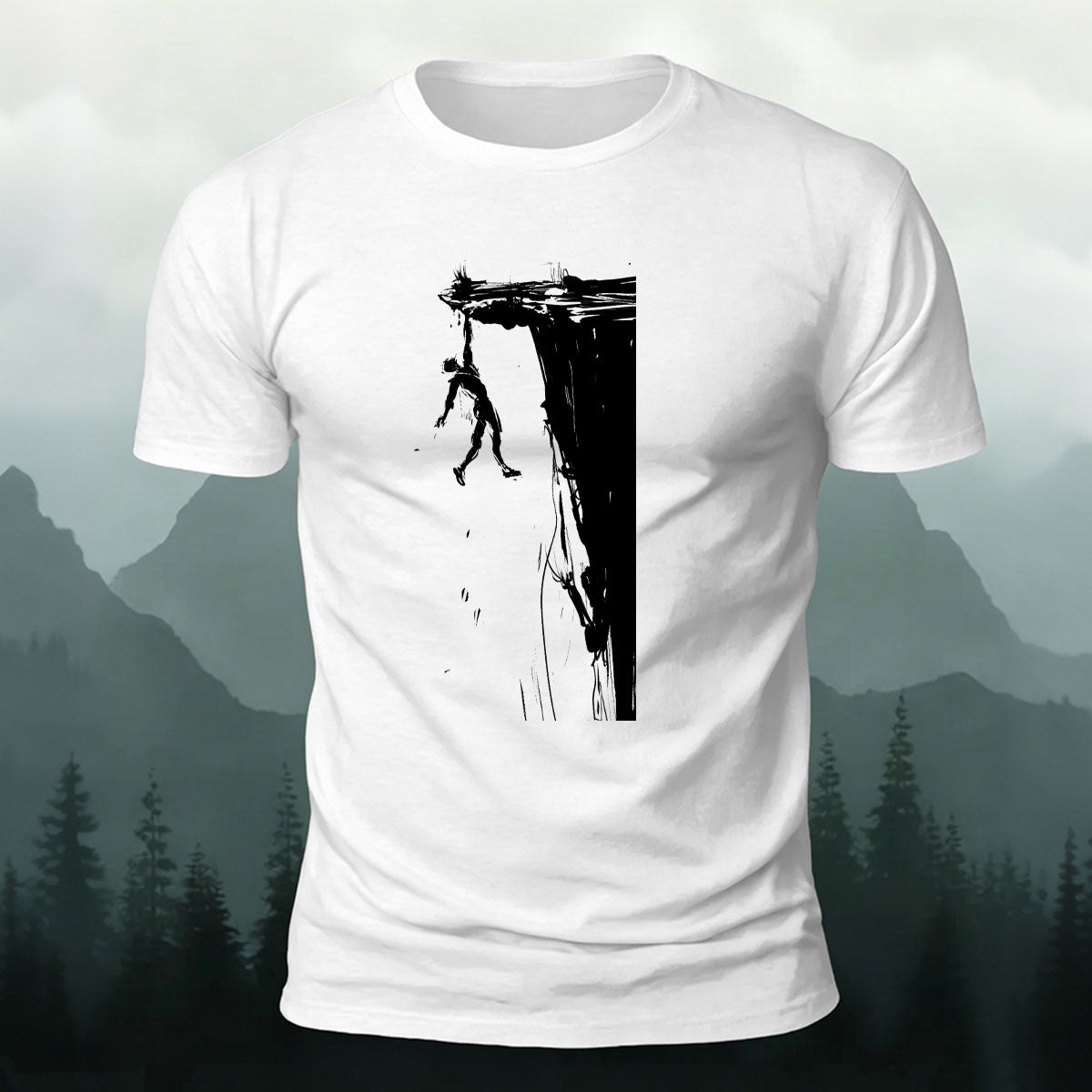 Rock Climbing Adventure Casual Outdoor Cotton T-Shirt