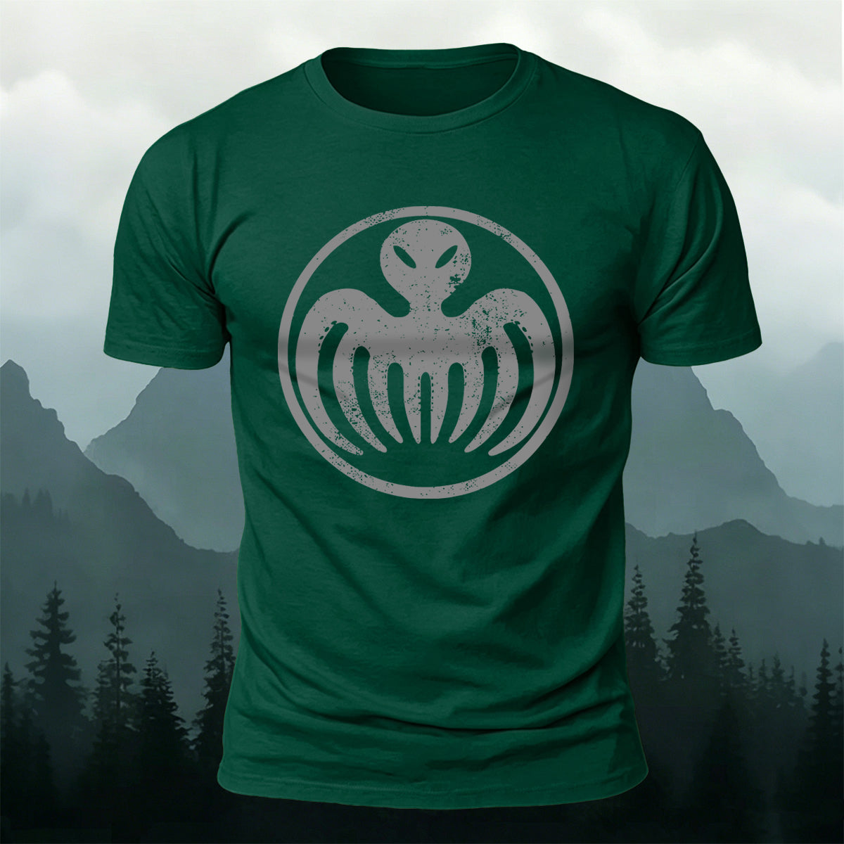 Funny Octopus Totem Print Casual Outdoor Cotton T-Shirt