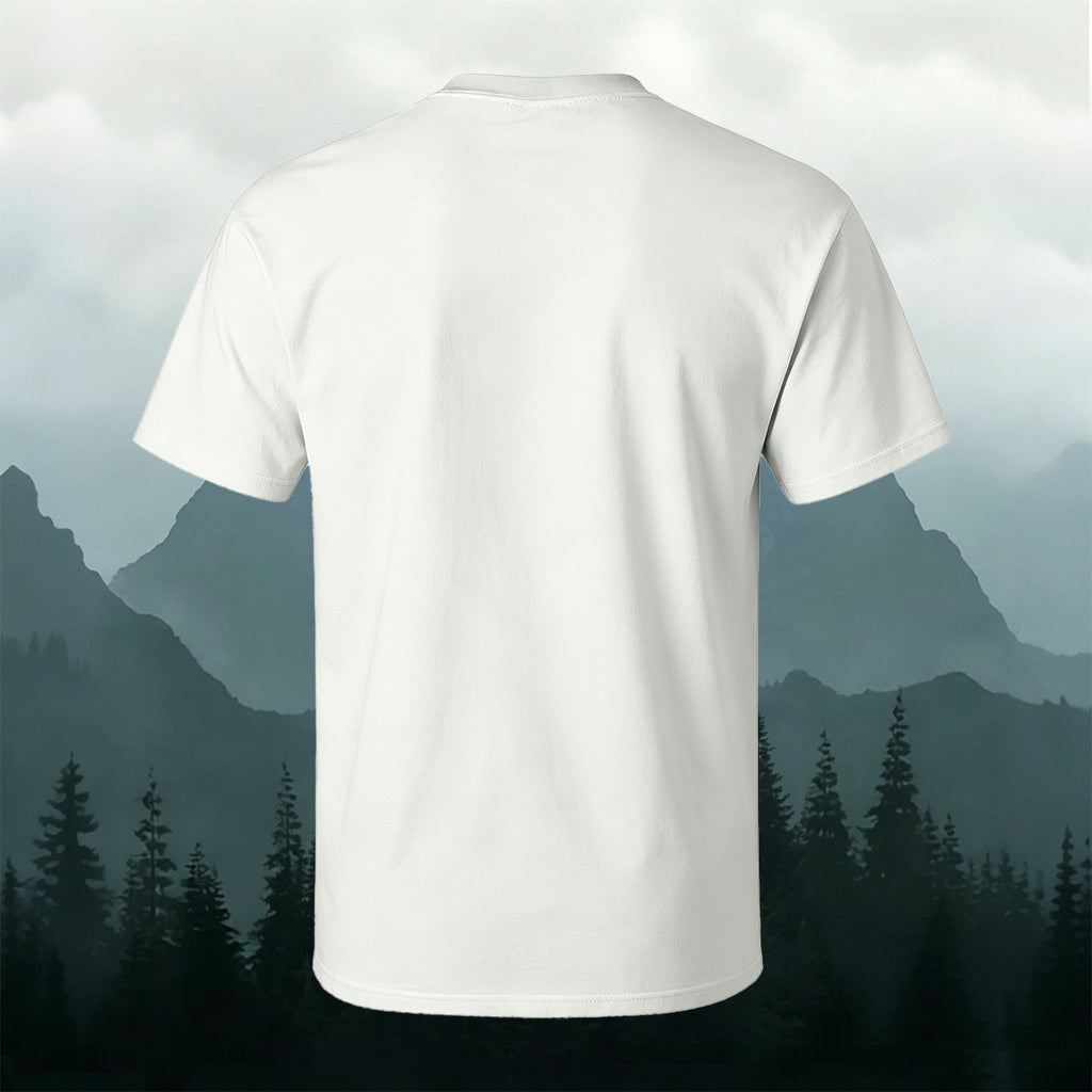 Retro Mountain Scenery Outdoor Casual T-Shirt