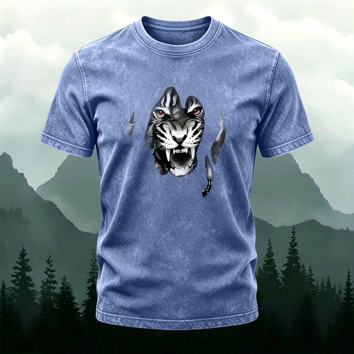 Animal Street Trend Washed Cotton Comfortable T-Shirt