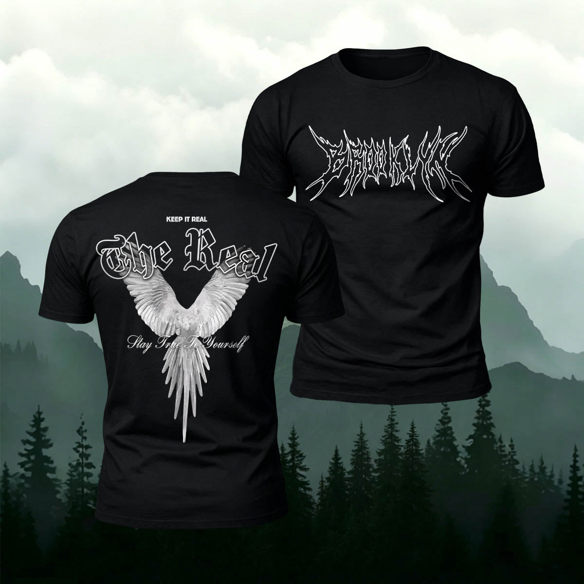 Retro-Style Phoenix Print Casual Cotton T-Shirt