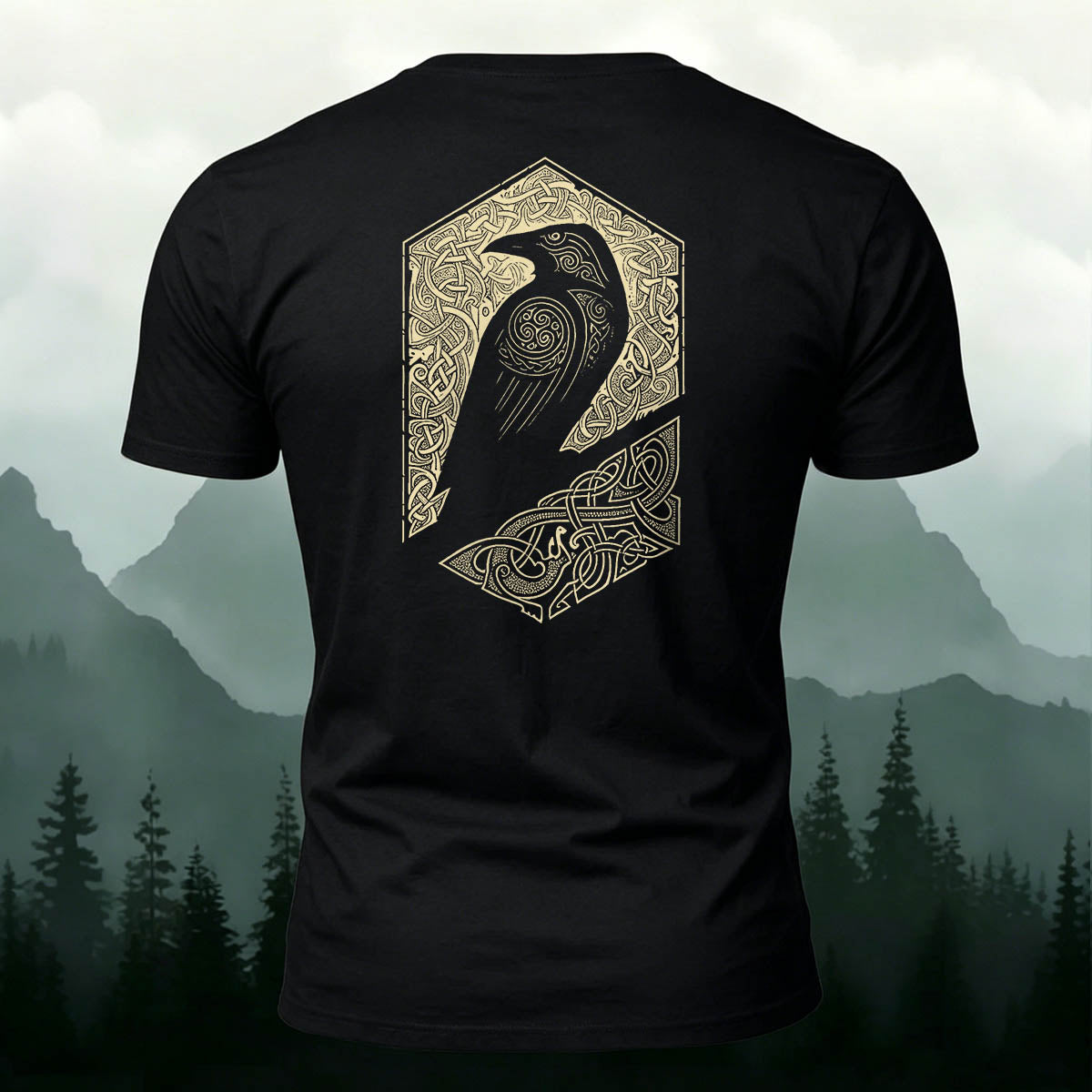 Mystic Totem Bird Casual Premium Cotton T-Shirt