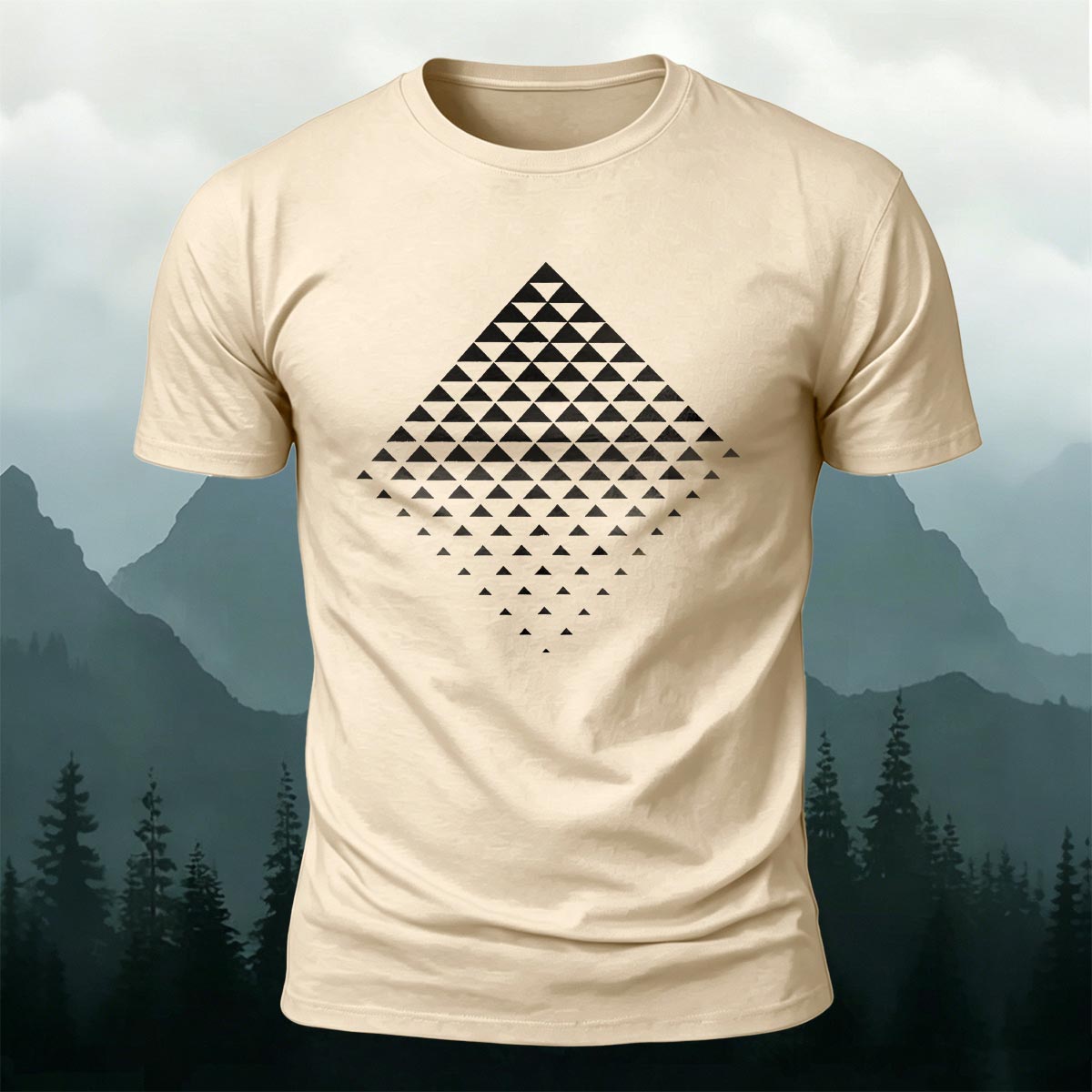 3D Geometric Print Casual T-Shirt