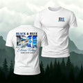 Nautical Fishing Style Printed Casual Cotton T-Shirt