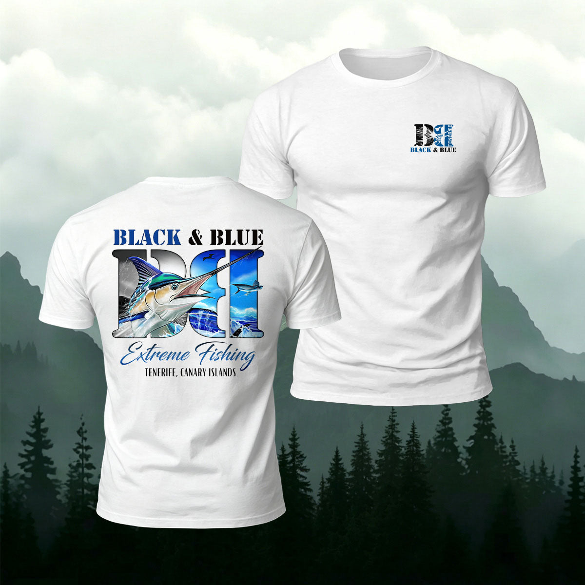 Nautical Fishing Style Printed Casual Cotton T-Shirt