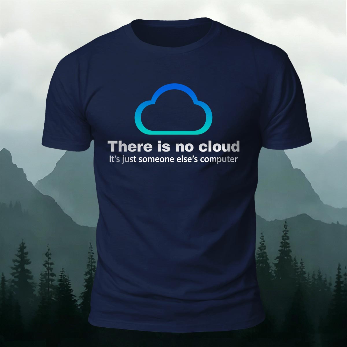 Fun Cloud Simple Creative 100% Cotton Casual T-Shirt