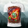 Storm Dinosaur Print Casual Fashion T-Shirt