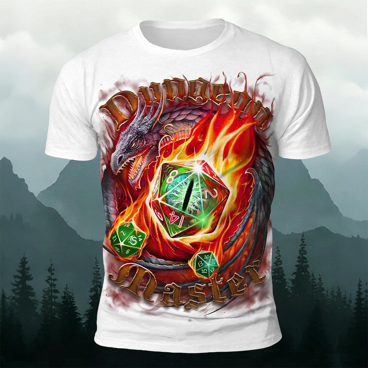 Storm Dinosaur Print Casual Fashion T-Shirt