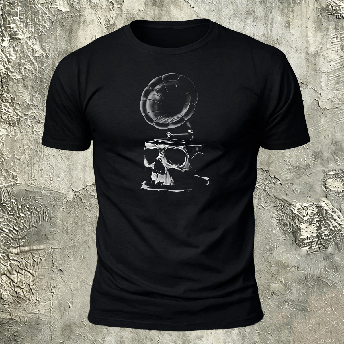 Vintage Music Print Casual Premium Cotton T-Shirt