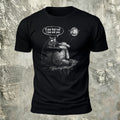 Raccoon and Penguin Print Cotton Casual T-Shirt