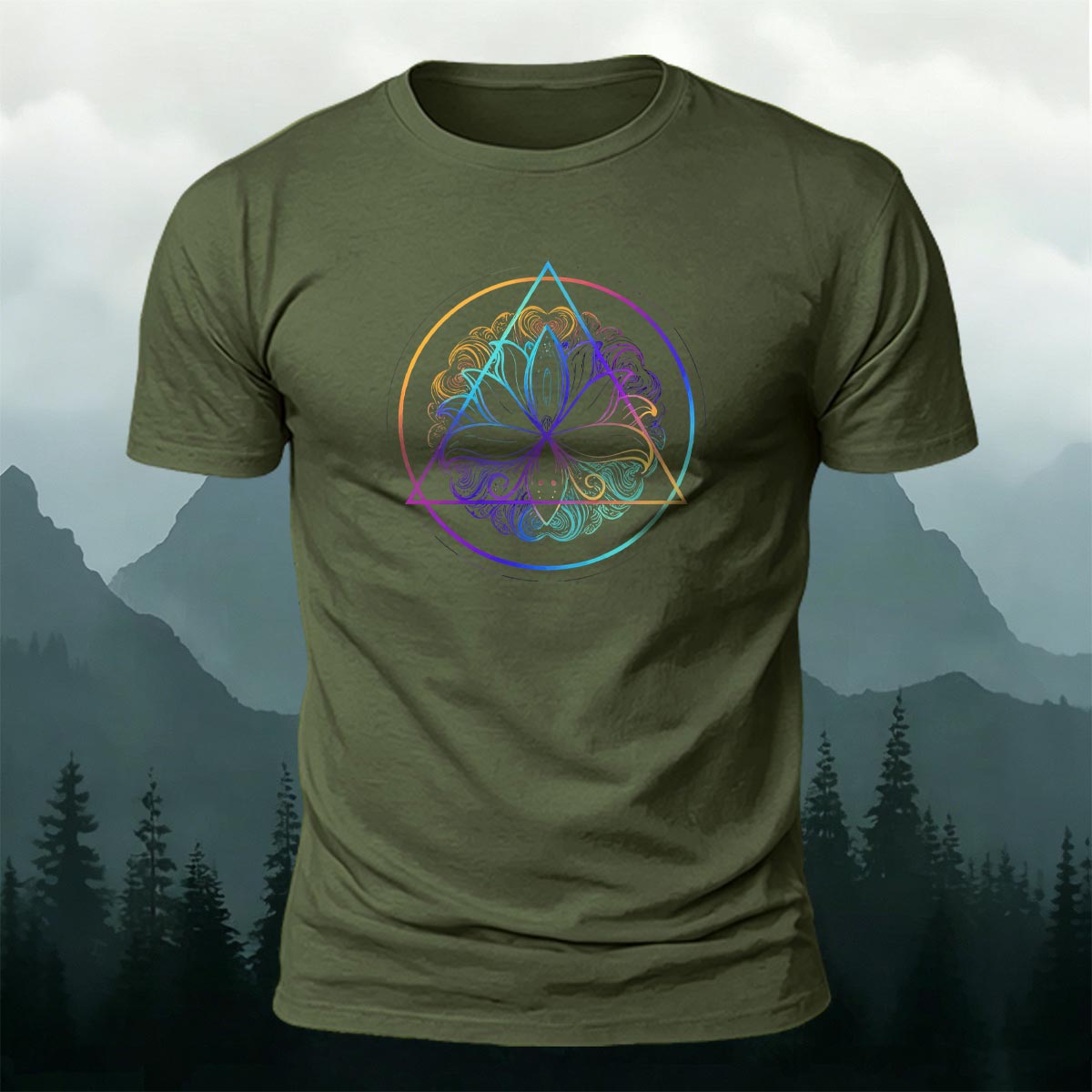 Colorful Pattern Fashion Casual Soft Cotton T-Shirt