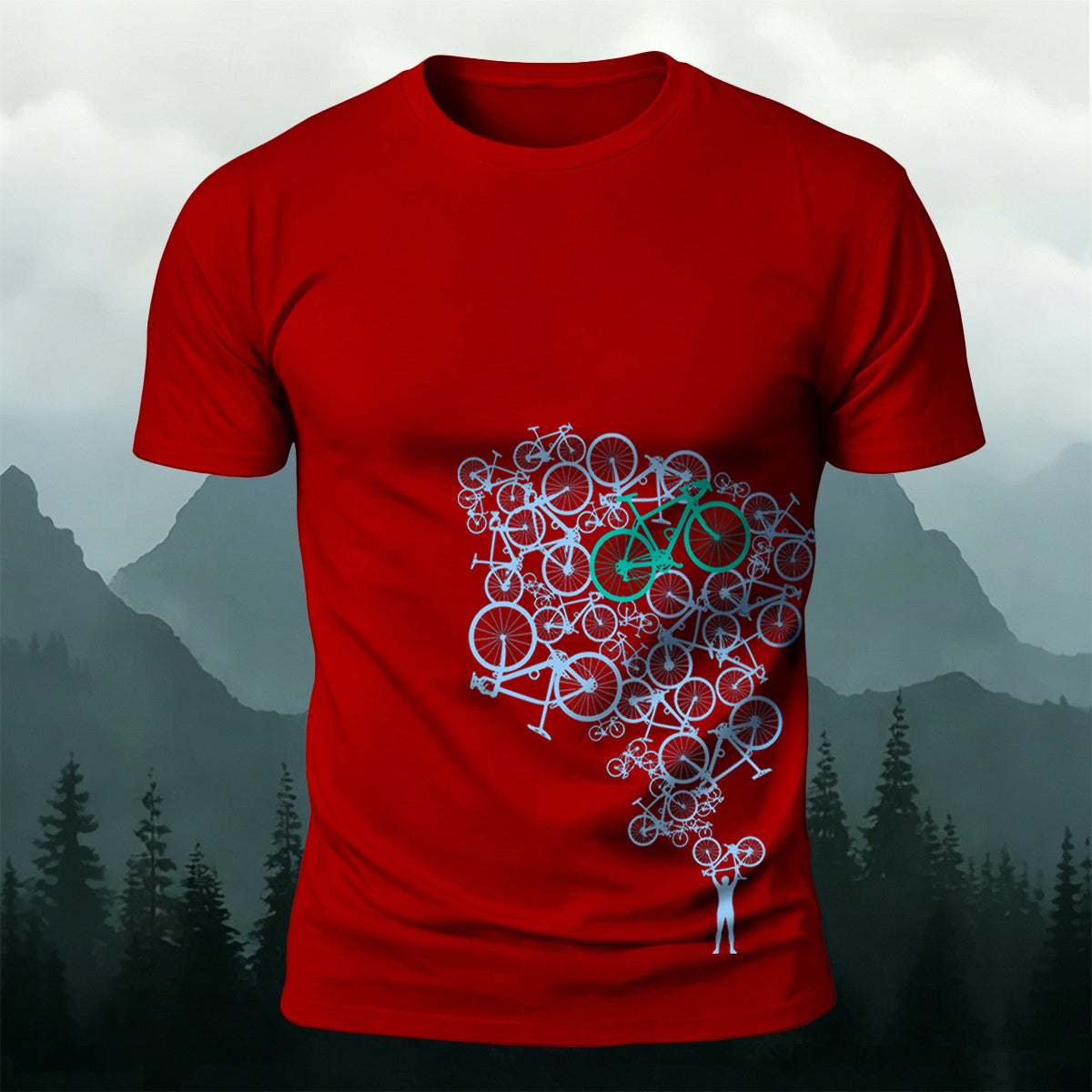 Cycling Graphic Trend Casual Breathable T-Shirt