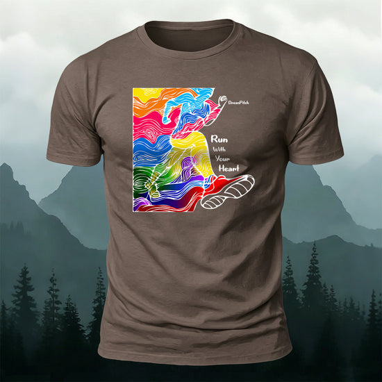 Running Enthusiasts Printed Casual Breathable Tee CO