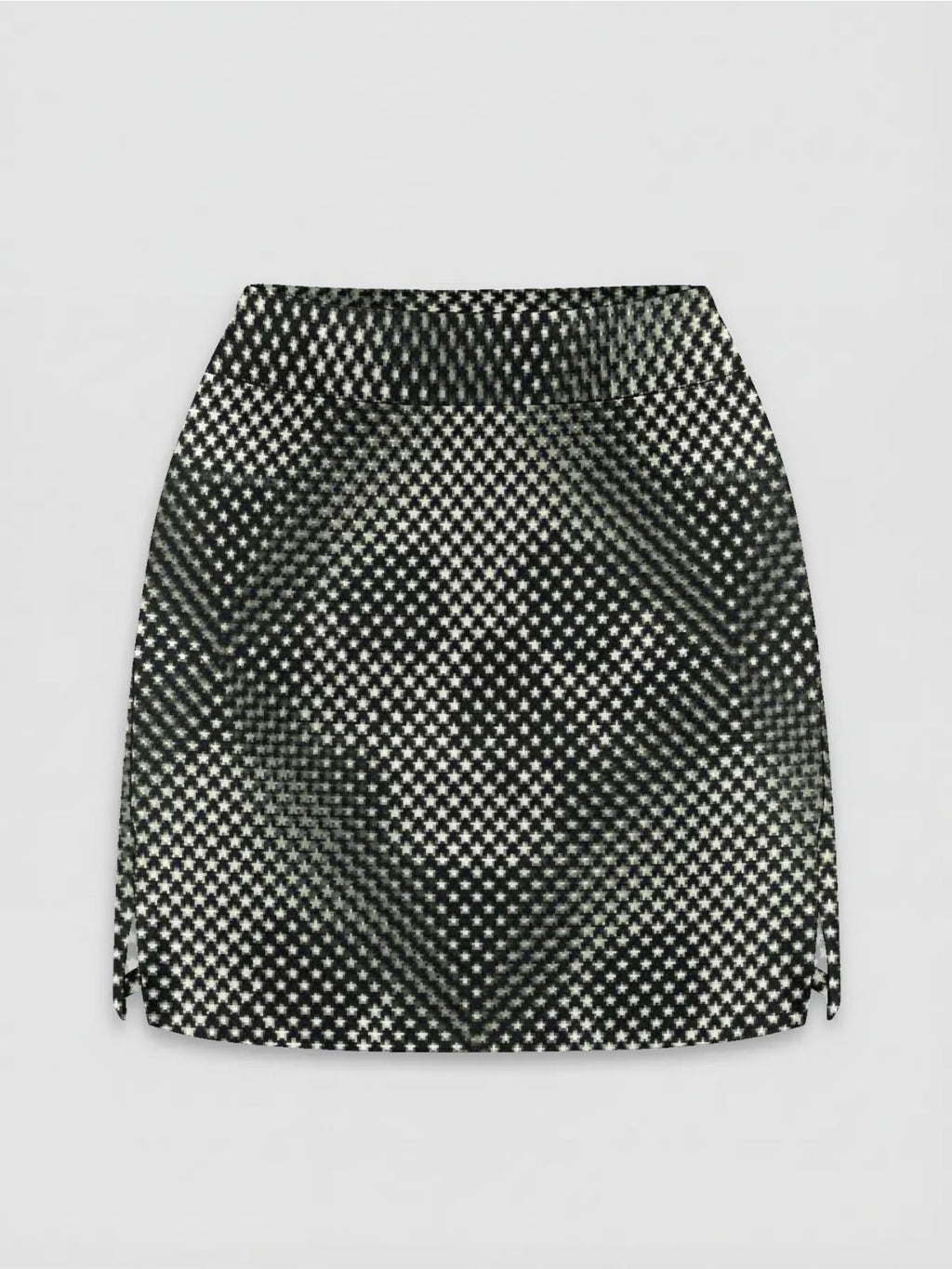 Fashionable Skull-Print Cropped Skirt-pants
