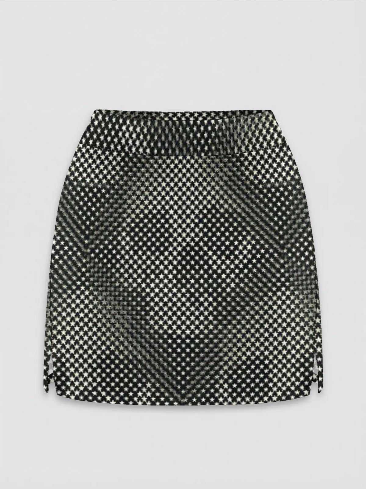 Fashionable Skull-Print Cropped Skirt-pants