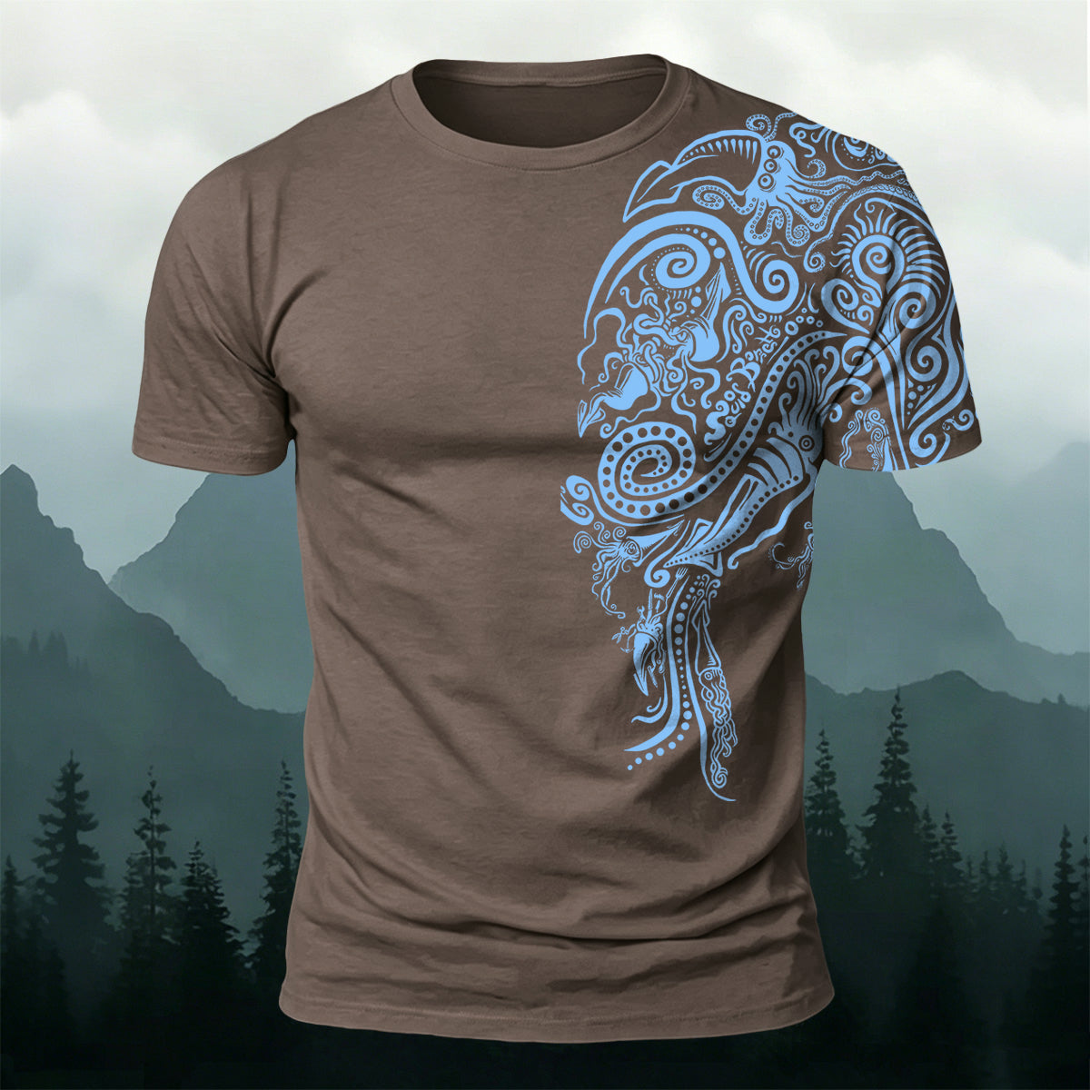 Marine Animal Graphic Fashion Casual T-Shirt