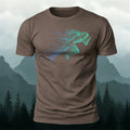 Simple Rapid Running Print Casual Breathable T-Shirt