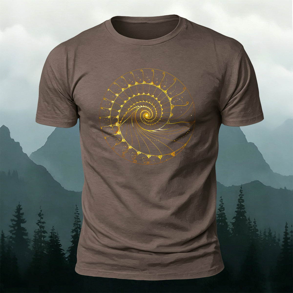 Combed Cotton Artistic Stripe Print Casual T-Shirt