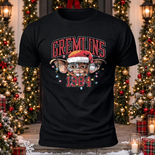 Gremlins Christmas Printed Short Sleeve T-Shirt