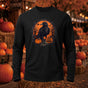 Halloween Pumpkin Crow Printed Long Sleeve T-Shirt