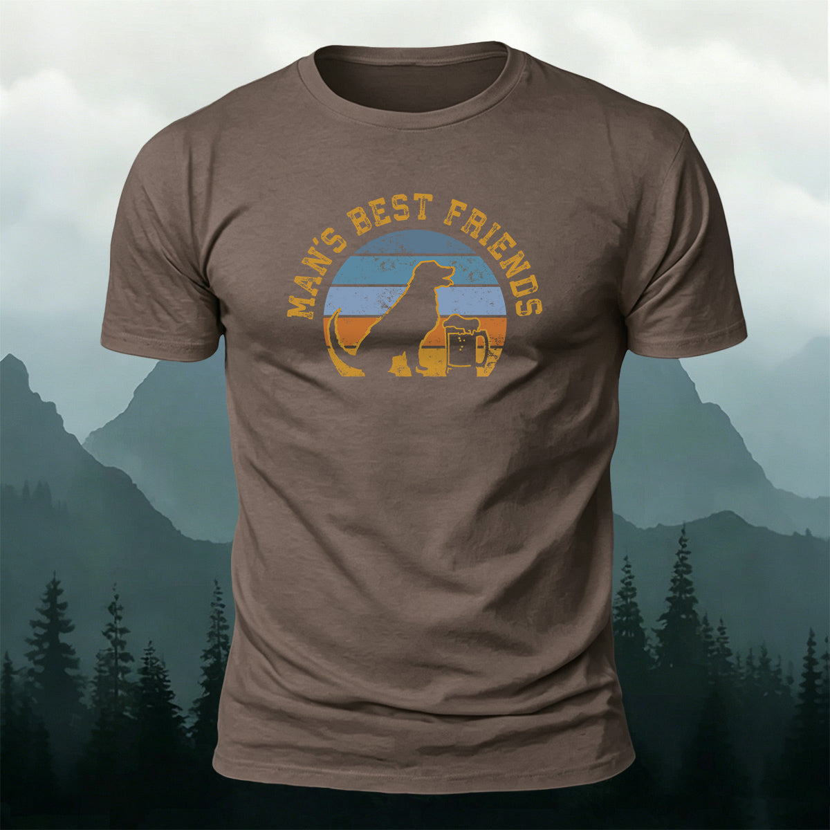 100% Cotton Man’s Best Friend Crew-Neck T-Shirt