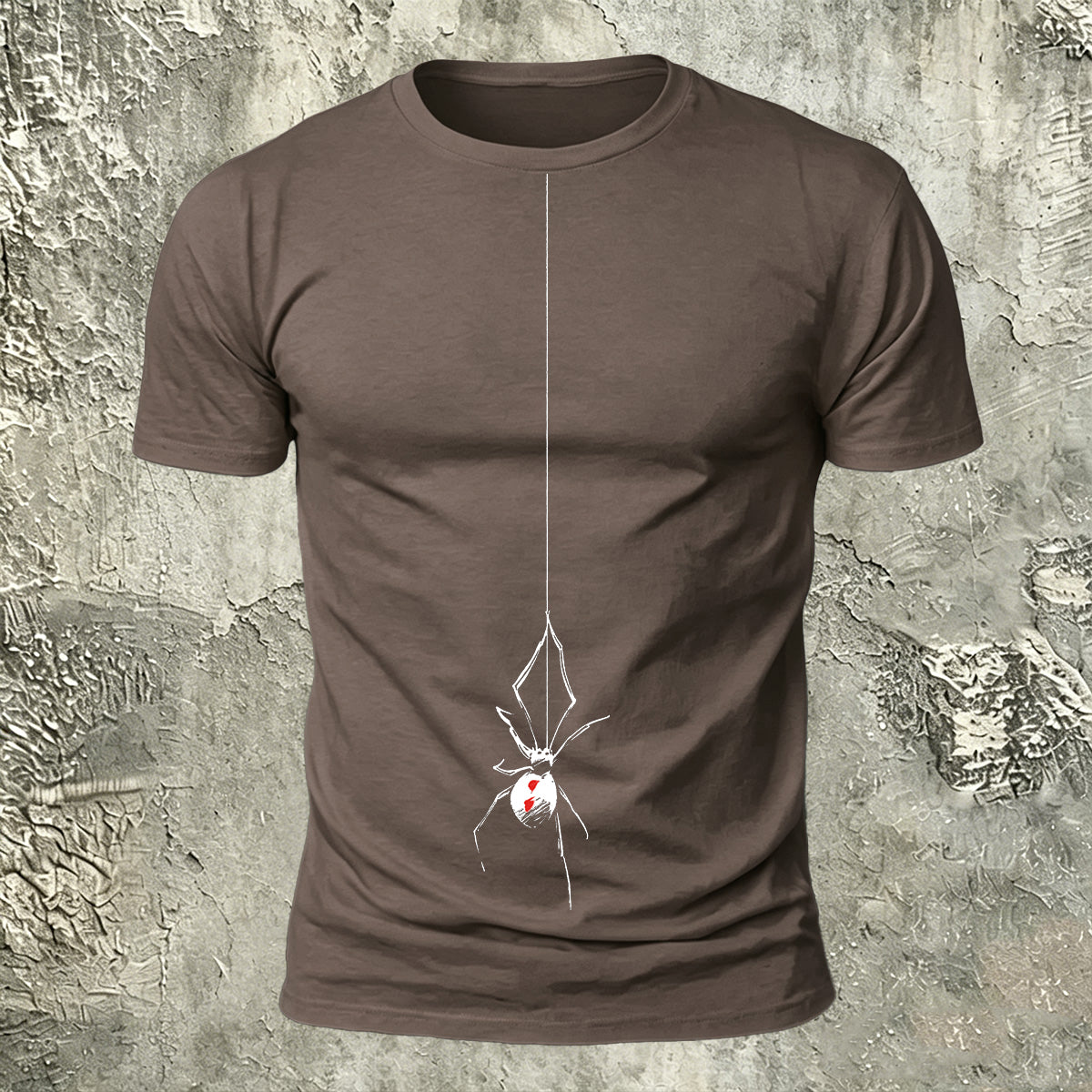 Spider Simple Print Casual 100% Cotton T-Shirt