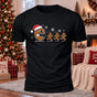 Christmas Gingerbread Man Printed Casual Short Sleeve T-Shirt