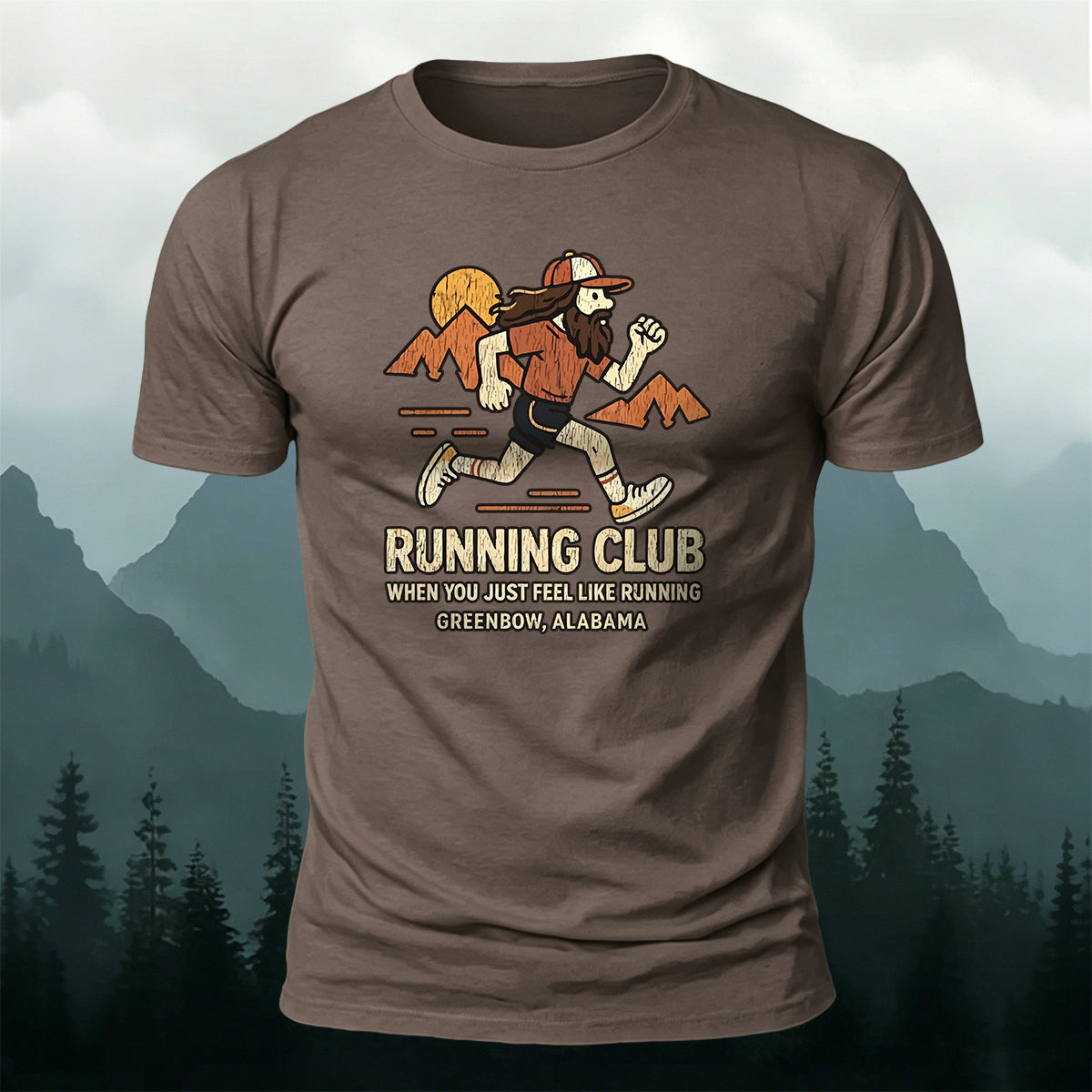 Vintage Running Casual Premium Cotton T-Shirt