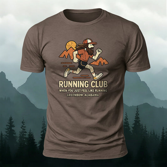 Vintage Running Casual Premium Cotton T-Shirt