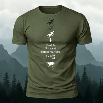 Premium Cotton Physics Formulas Printed T-Shirt