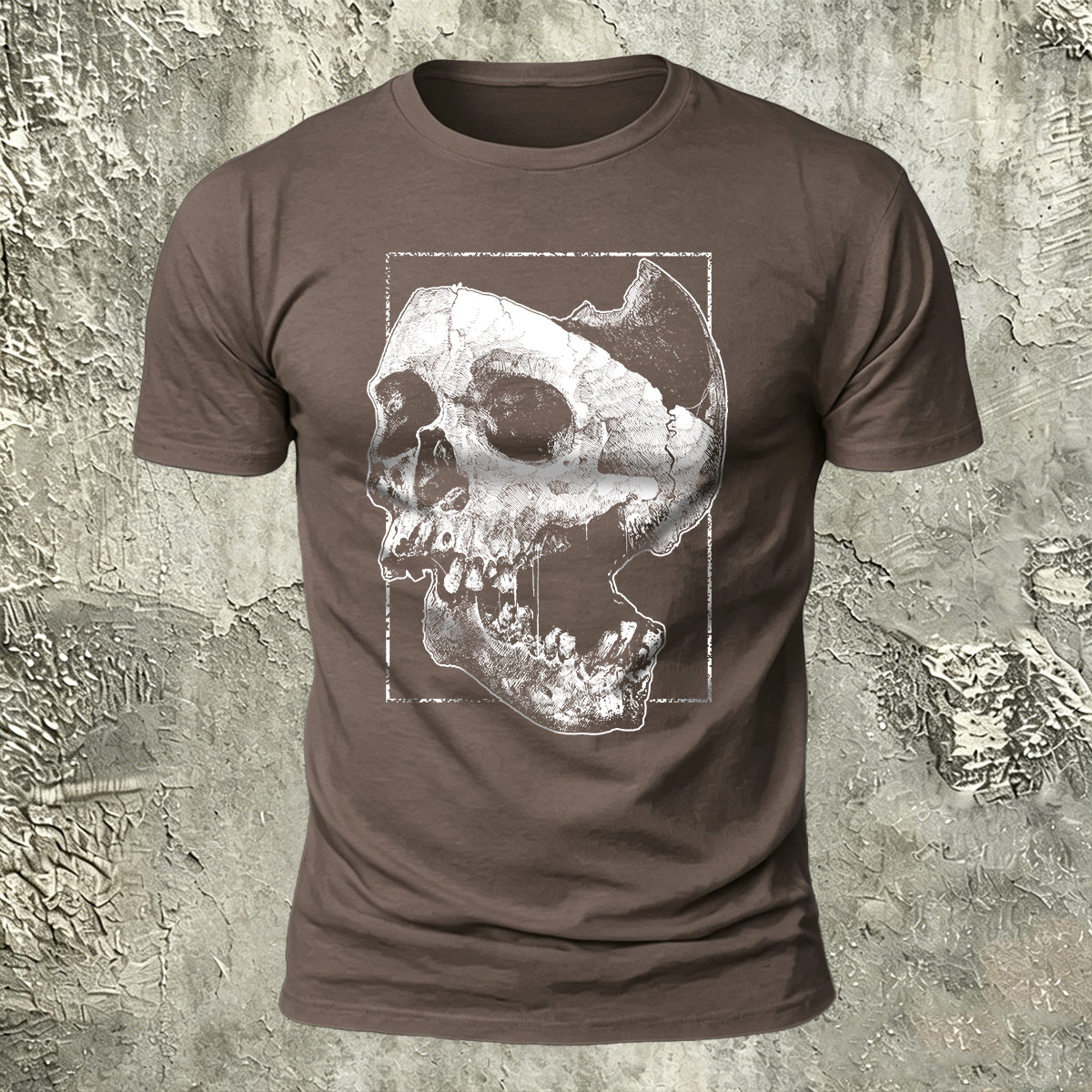 Skull Print Dark Casual Breathable T-Shirt