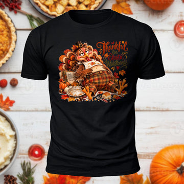 Thankful For Elastic Waistbands Printed Short Sleeve T-Shirt