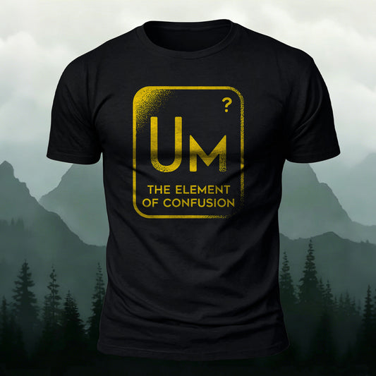 Soft Cotton The Element Of Confusion Printed Casual Tee