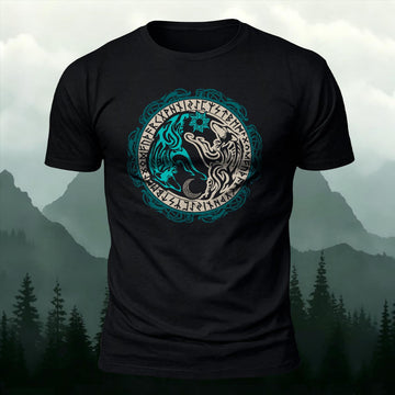Hati & Skoll Totem Printed Short Sleeve T-Shirt