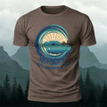 Outdoor Cyclists Round-print Casual Cotton T-Shirt