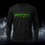 DTG Halloween Burning Pumpkin Printed Long Sleeve T-Shirt
