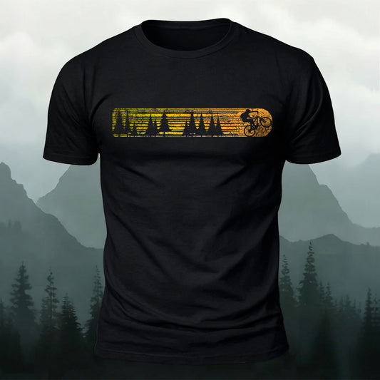 Rushing Through The Woods Printed Short Sleeve T-Shirt