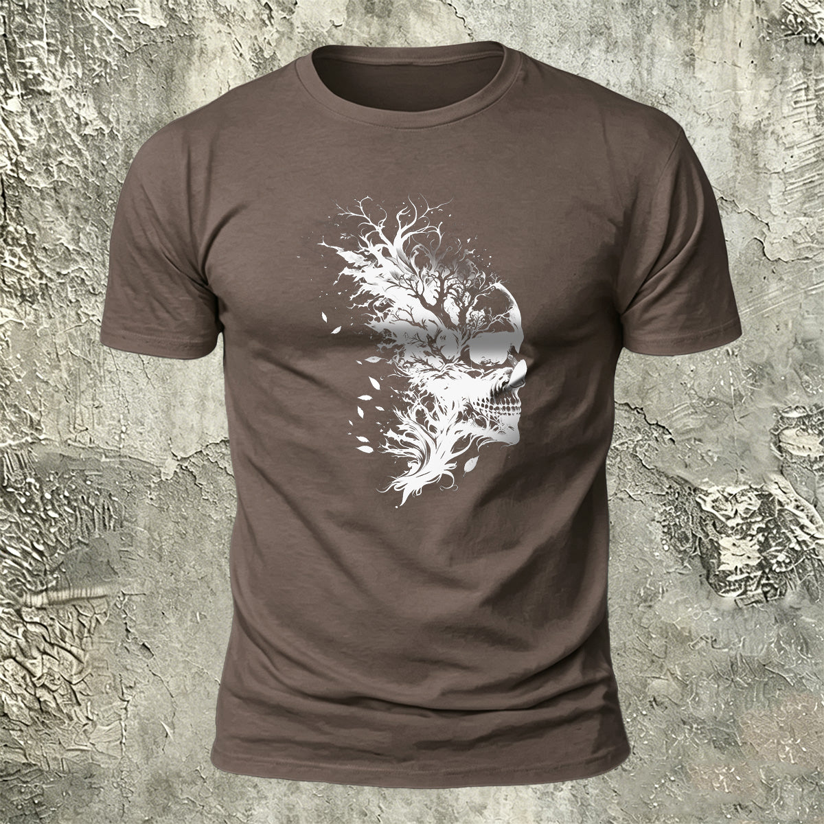 Skull Print Dark Trend 100% Cotton T-Shirt