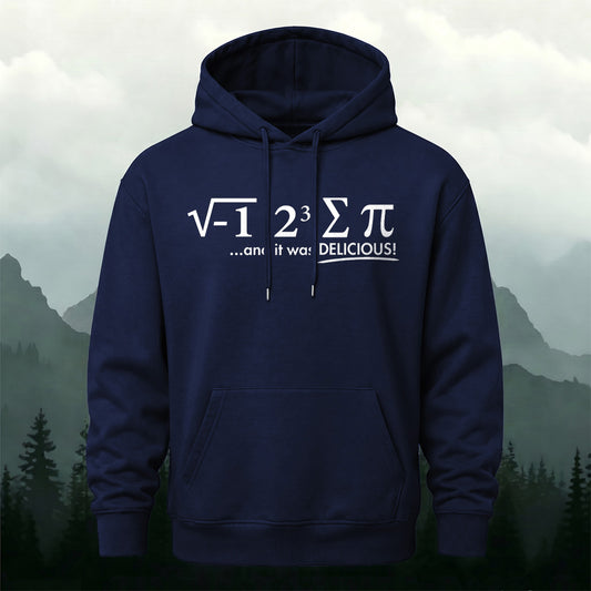 Cotton Pi Day Geek Humor Print Casual Hoodie