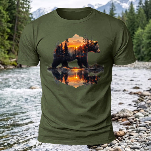 Bear Woods Printed Short Sleeve T-Shirt