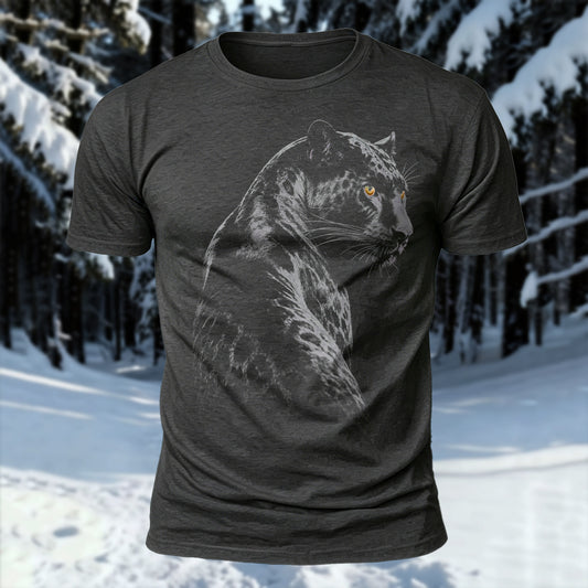 DTG Leopard Printed Short Sleeve T-Shirt