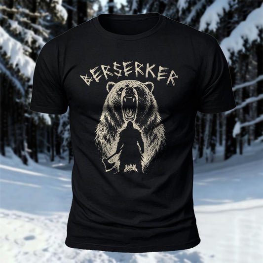 Viking Berserker Printed Short Sleeve T-Shirt