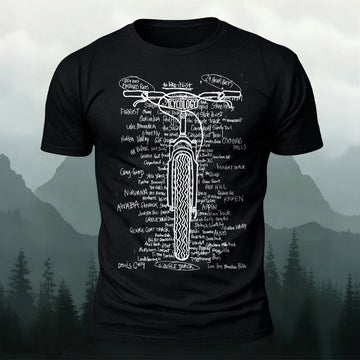 DTG To Bike It List Printed Short Sleeve T-Shirt
