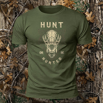 DTG Hunt Or Be Hunted Printed Short Sleeve T-Shirt