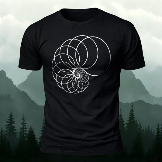 Fibonacci Sequence Printed Short Sleeve T-Shirt