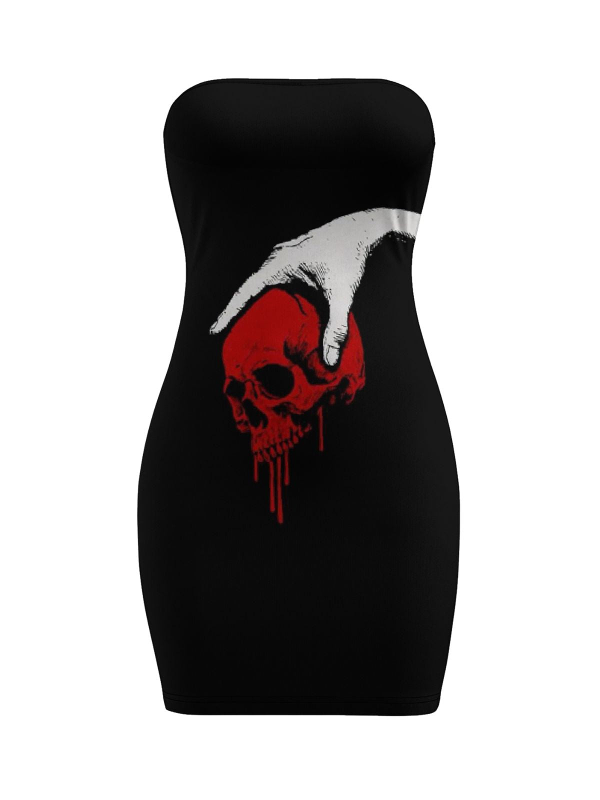 Gothic Master of Destiny Print Bodycon Dress