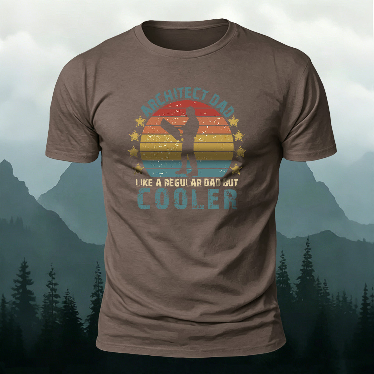 Cotton Workers Silhouette Casual Versatile T-Shirt