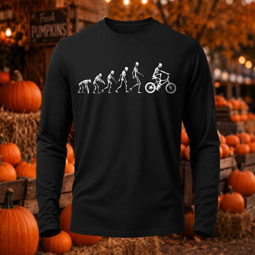 Premium Cotton Skull Evolution Printed Long Sleeve T-Shirt