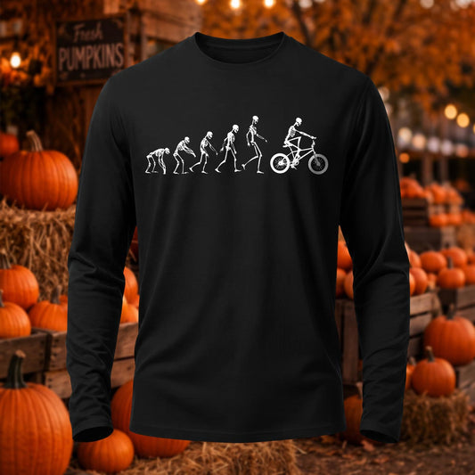 Premium Cotton Skull Evolution Printed Long Sleeve T-Shirt